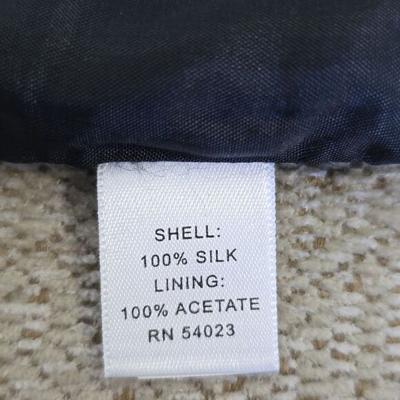 Banana Republic Black and Taupe Laced Print Silk Skirt - Size 6P - Picture 13 of 14